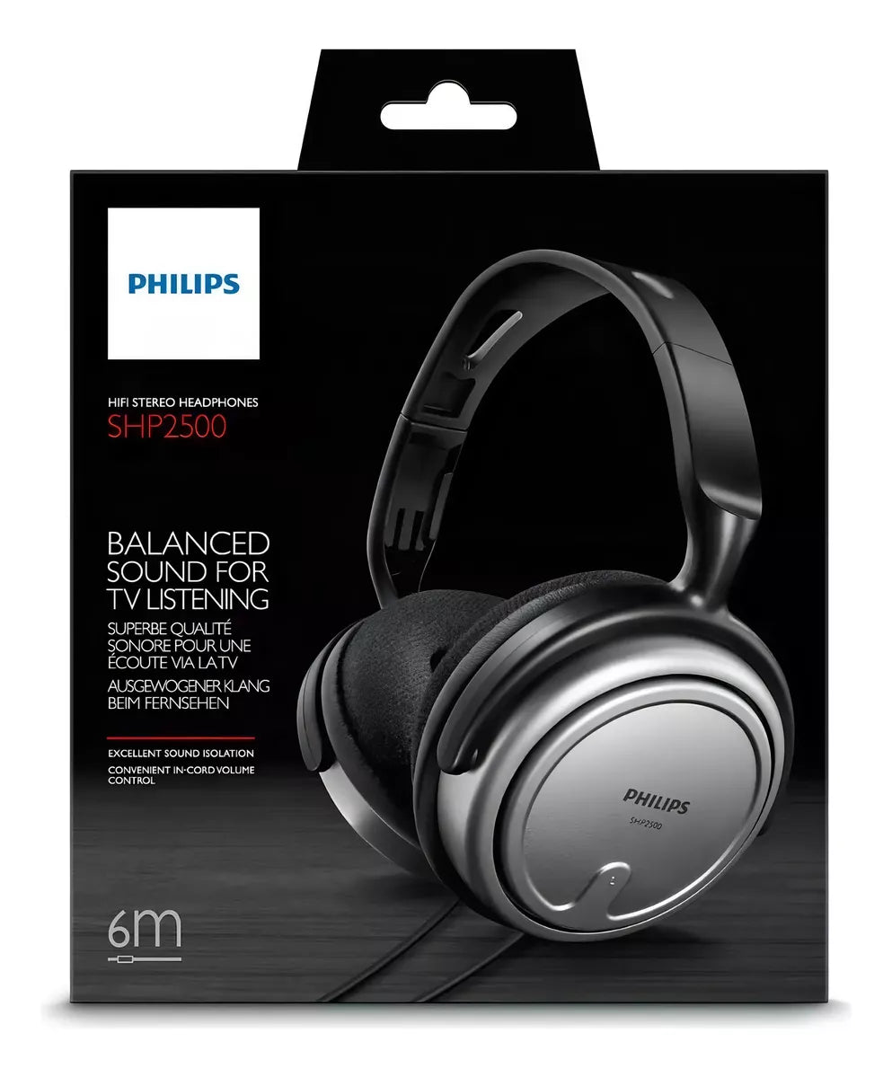 AUDÍFONO SHP2500 PLATEADO PHILLIPS (F)