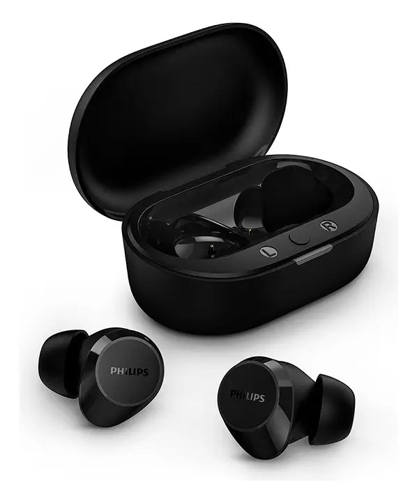 Audífonos True Wireless Bluetooth Philips TAT1209BK Negro | Sonido Potente, Bluetooth 5.3 y Hasta 18 Horas de Autonomía