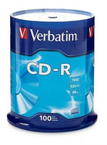 CD-R VERBATIM 80MIN 700MB 52X PACK 100UNI - Foto 1
