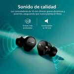 Audífonos True Wireless Bluetooth Philips TAT1209BK Negro | Sonido Potente, Bluetooth 5.3 y Hasta 18 Horas de Autonomía - Foto 5