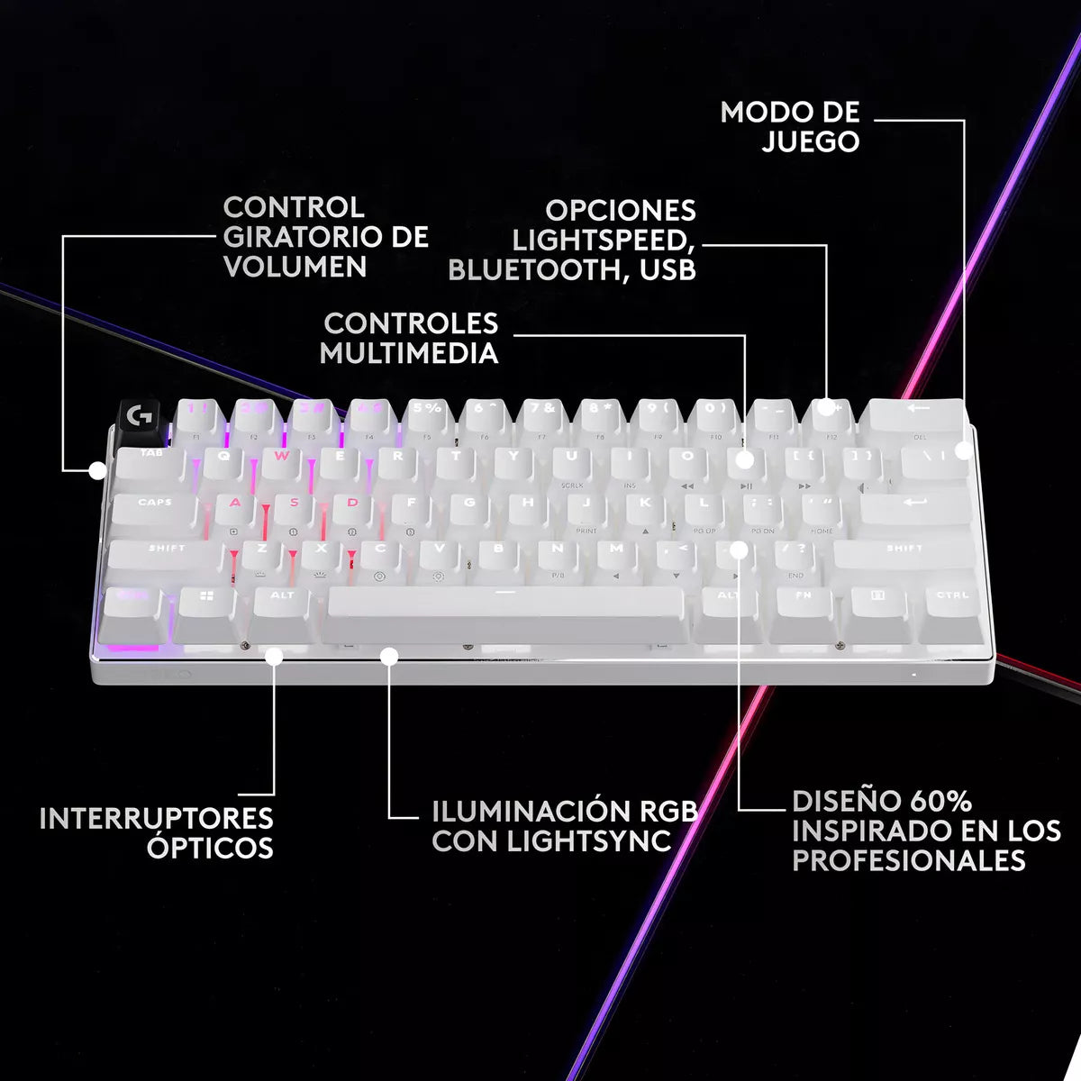 Teclado Gamer PRO X 60 LIGHTSPEED LOGITECH (rp)