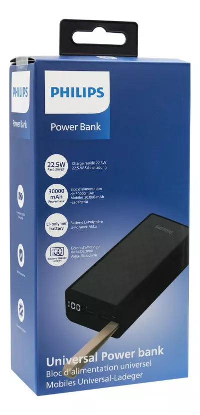 POWERBANK 30K MAH 22.5 FAST CHG USB-C DLP9790HB/95 (F)