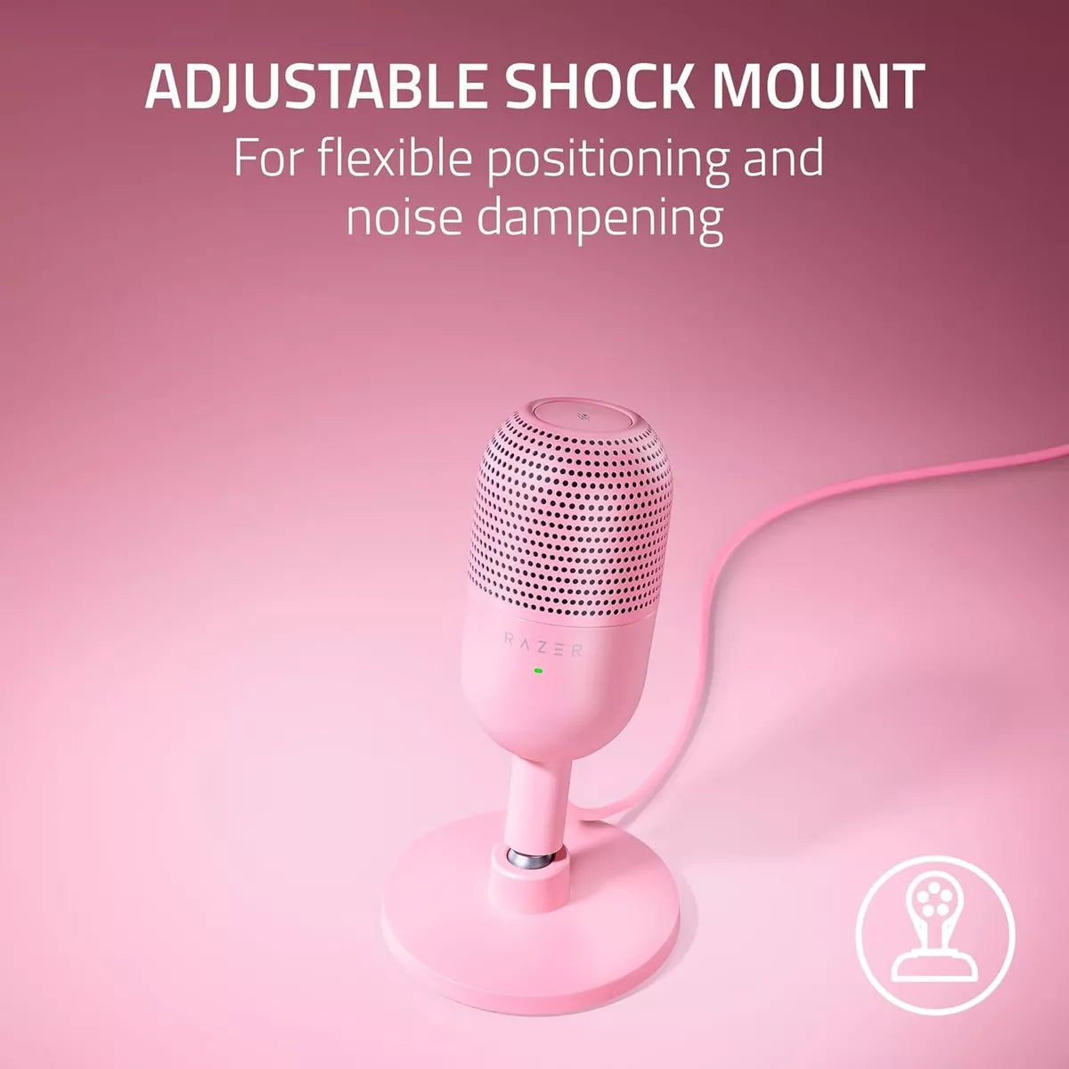 Micrófono Gamer, Razer Seiren V3 Mini Usb, Rosa Quartz (ca)