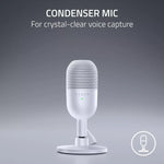 🟡 MICRÓFONO RAZER SEIREN V3 MINI USB | BLANCO | AUDIO LIMPIO PARA SETUPS MINIMALISTAS (ca) - Foto 5