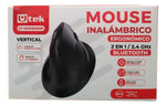 Mouse Inalámbrico UTEK Ergonomico 2,4Hz + Bluetooth recargable color negro (bal) - Foto 6