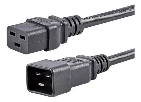 6 ft Heavy Duty 14 AWG Computer Power Cord - C19 to C20 - 14 AWG Power Cable - IEC 320 C19 to IEC 320 C20 Extension Cord