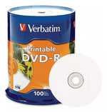DVD-R VERBATIM SUPERFICIE DE MARCA 4.7GB 16X 100PACK - Foto 1