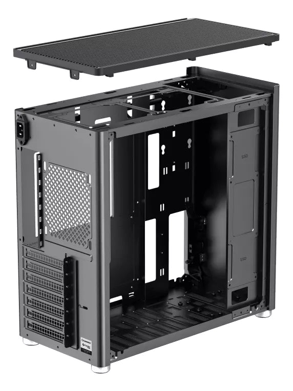 Gabinete Gamer MEDIO MESH BOX PRO BLACK SIN FUENTE GAMEMAX (os)