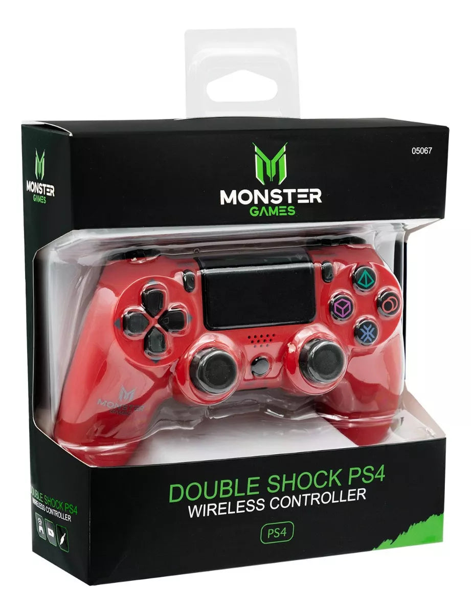 JOYSTICK PS4 BLUETOOTH MONSTER GAMES RED (F)