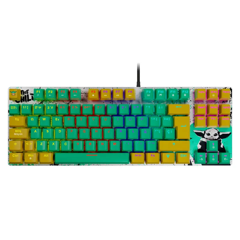 Teclado Gamer Edición Star Wars Primus Gaming Grogu Ballista81T KB Brown (ex)