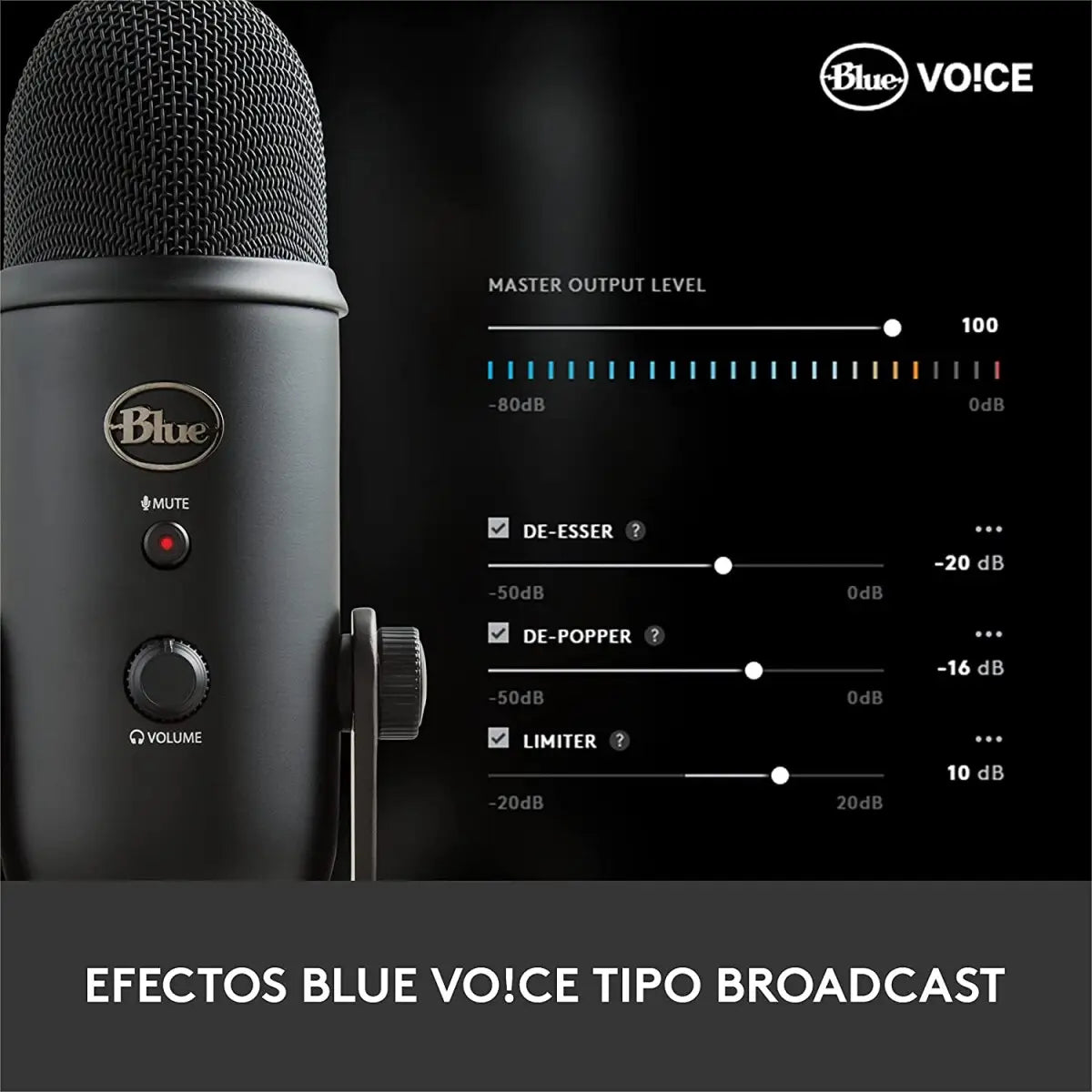 Micrófono Streaming BLUE YETICASTER Logitech (ca)