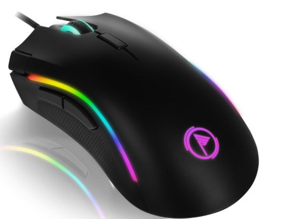 Mouse Gamer Checkpoint MX-200,  7 Botones, 10000 DPI, RGB, Negro (ca)