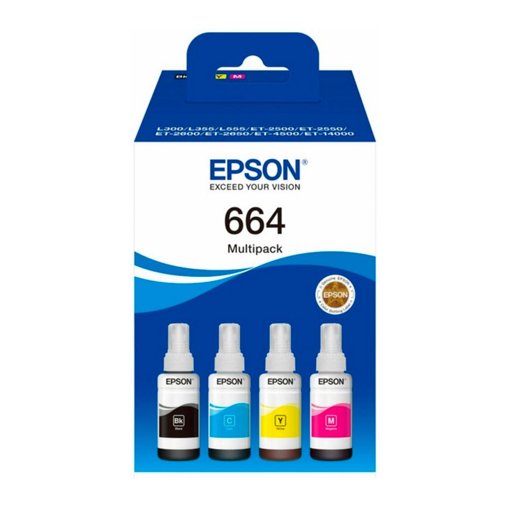 Juego De Tintas T664 / Pack De 4 Unidades EPSON