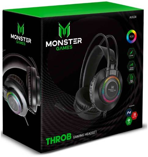 HEADSET GAMER THROB MONSTER GAMES(rp)