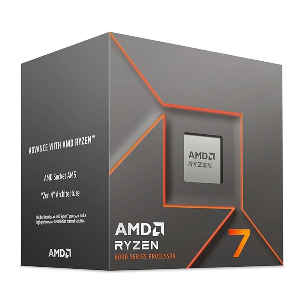 Procesador AMD Ryzen 7 8700F (AM5, 8 Cores, 16 Hilos, 4.1/5.0GHz, Sin Video)