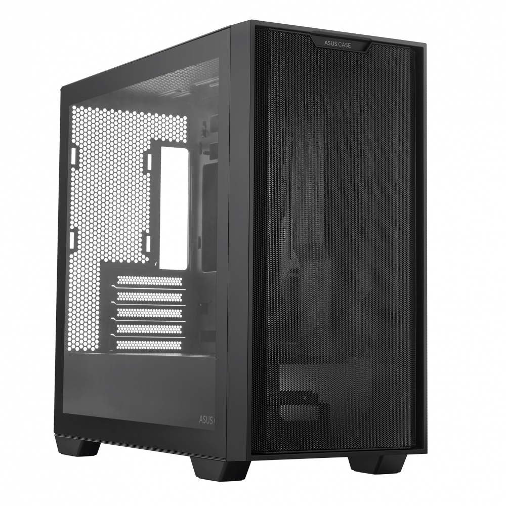 Gabinete Gamer A21 BLK FRONTAL MESH/ LATERAL Vidrio Temprano  Sin Fuente (ot)