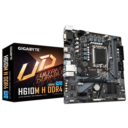 Placa Madre Gigabyte H610M H DDR4, Socket LGA1700, Micro-ATX, PCIe 4.0, USB 3.2 Gen 1 (OT)