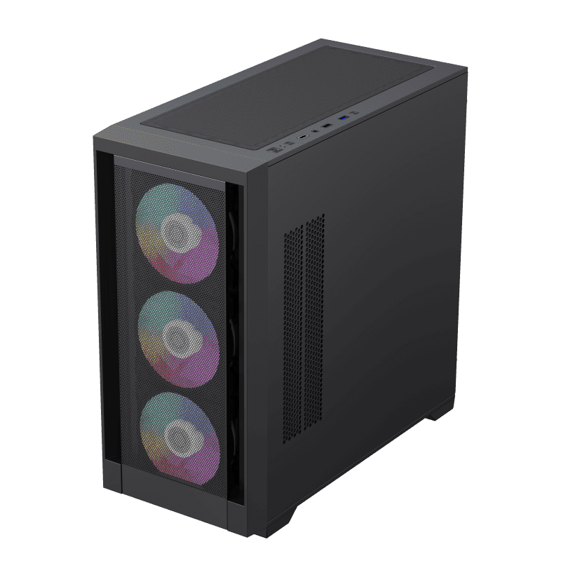 Gabinete Gamer DEFENDER MESH/1 FAN ARGB/ATX/MATX/SIN FUENTE GAMEMAX (os)