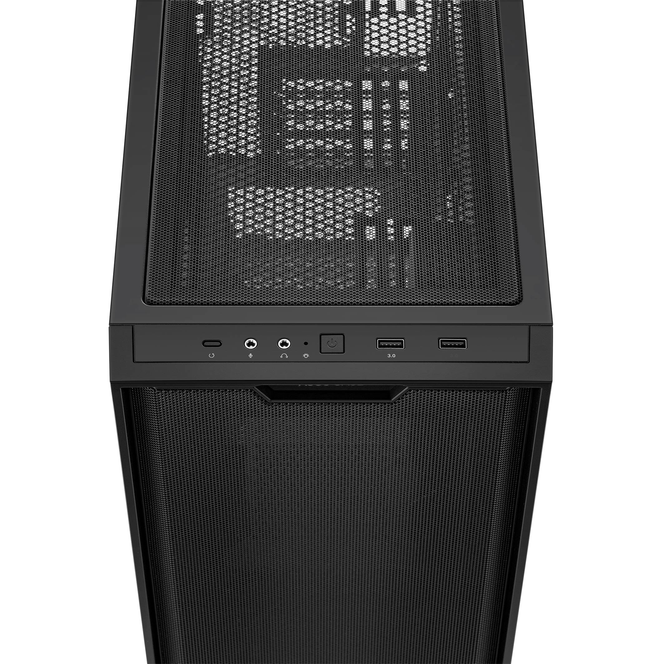 Gabinete Gamer A21 BLK FRONTAL MESH/ LATERAL Vidrio Temprano  Sin Fuente (ot)