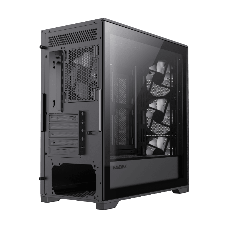 Gabinete Gamer DEFENDER MESH/1 FAN ARGB/ATX/MATX/SIN FUENTE GAMEMAX (os)