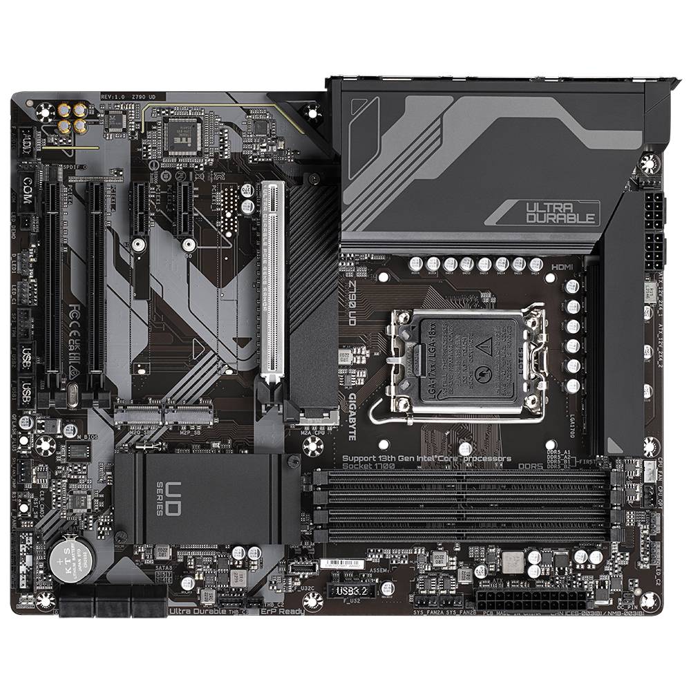 Placa Madre Gigabyte Z790 UD, Intel LGA1700, DDR5, USB-C Gen1, USB 3.2, ATX (OT)