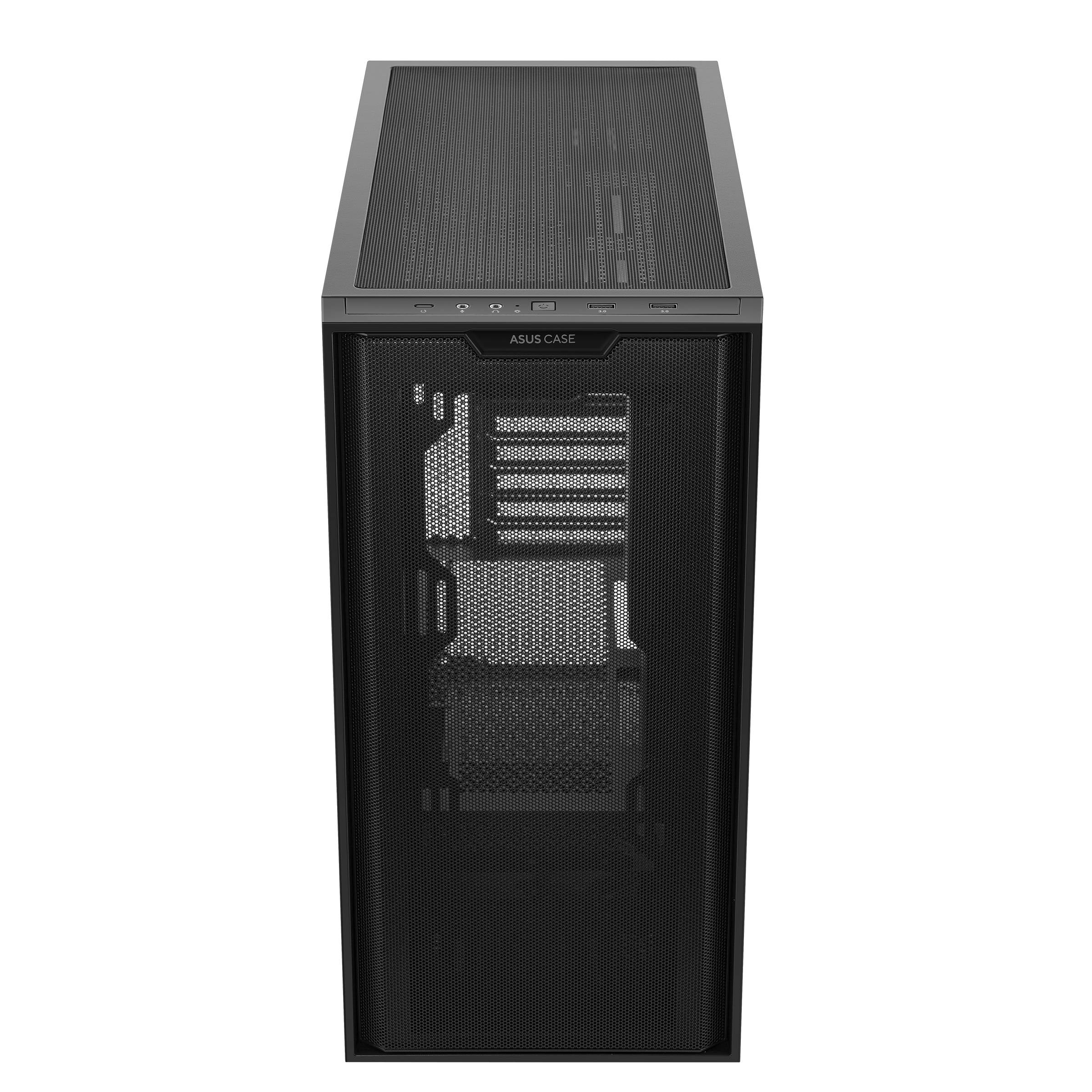 Gabinete Gamer A21 BLK FRONTAL MESH/ LATERAL Vidrio Temprano  Sin Fuente (ot)