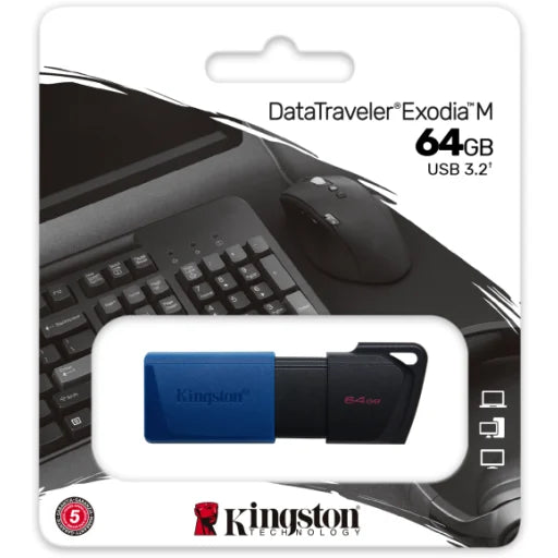 USB3.2 Gen1 DataTraveler Exodia M Negro + Azul