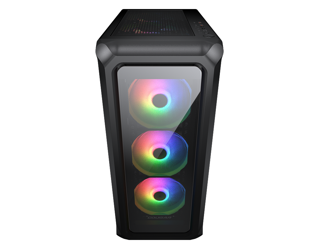 Gabinete Gamer ARCHON 2 MESH RGB BLACK 3 F PRONT/ 1 FAN REAR S/ FUENTE