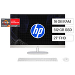 TODO EN UNO HP 27-CR0252LA AMD RYZEN 5 16GB RAM 512GB SSD 27