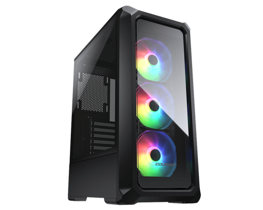 Gabinete Gamer ARCHON 2 MESH RGB BLACK 3 F PRONT/ 1 FAN REAR S/ FUENTE