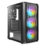 Gabinete Gamer Antec NX292 ARGB, Mid Tower, E-ATX, ATX, m-ATX, ITX, 4 Ventiladores, Negro (os) - Foto 2