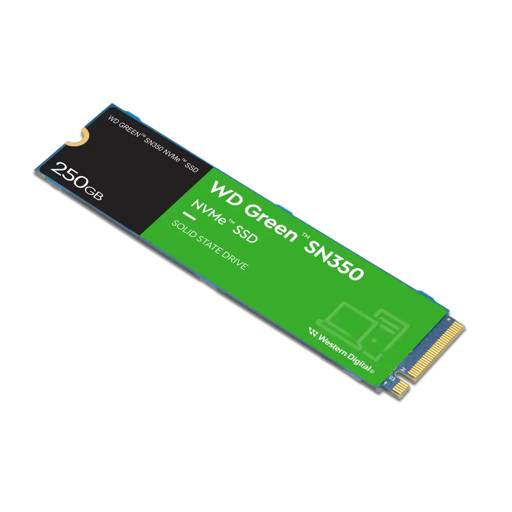 Unidad SSD Western Digital Green SN350, 250GB, M.2 2280, NVMe PCIe 3.0 x4, Lec.2400 (op)