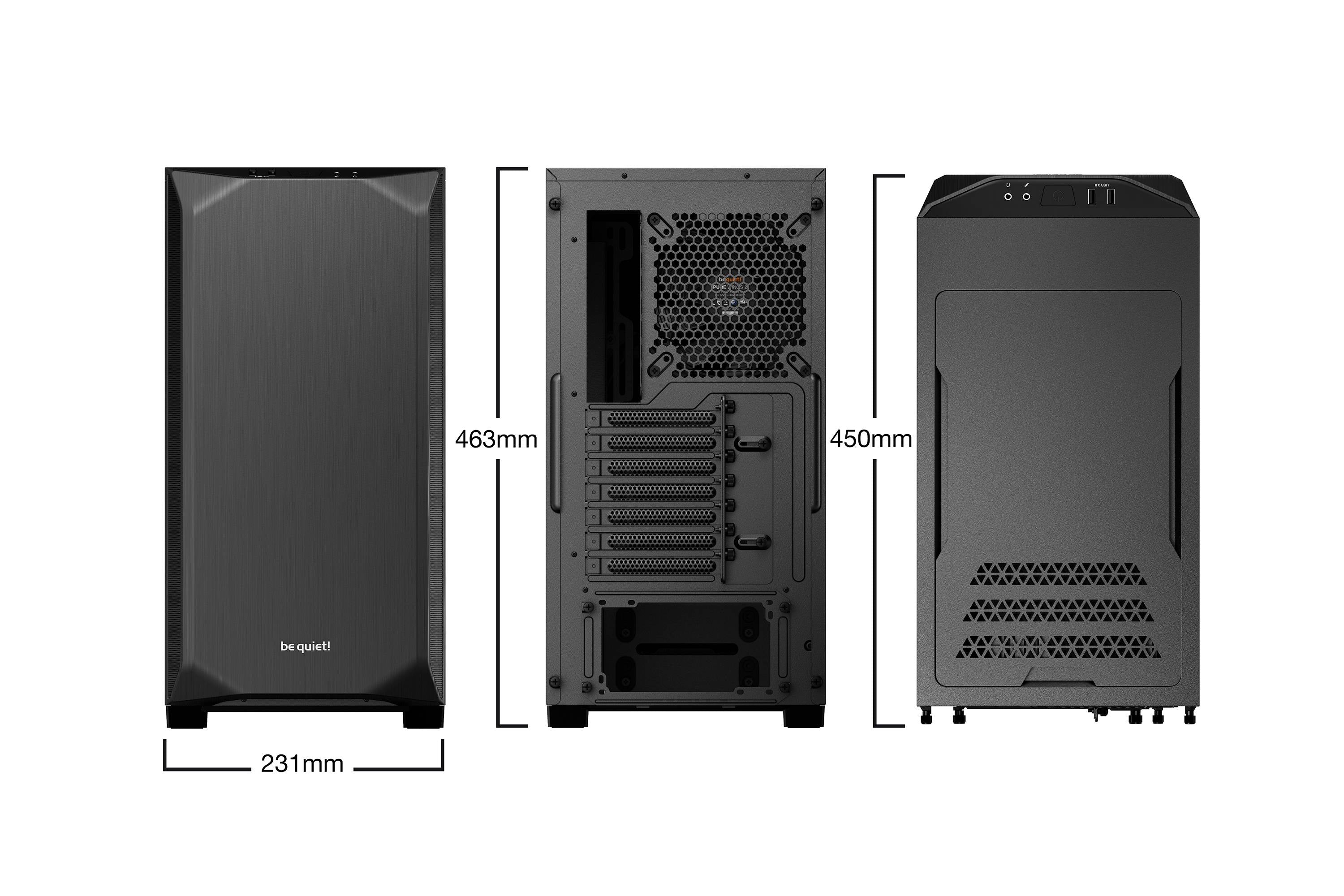 Gabinete Gamer PURE BASE 500 ATX (ca)