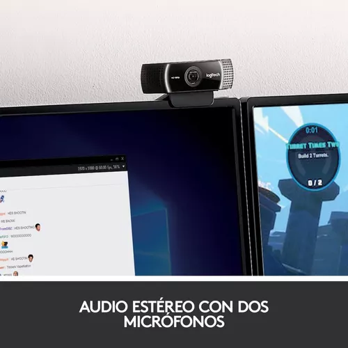Cámara Web  PRO STREAM C922 Logitech (ex)