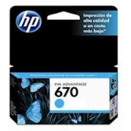 CZ114AL CARTRIDGE HP 670 CYAN
