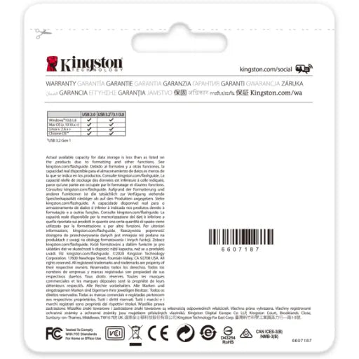 Pendrive 512GB DataTraveler Kyson 200MB/s Metal US