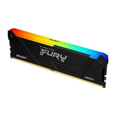 Memoria RAM Kingston Fury Beast RGB 16GB DDR4 3200MHz CL16 DIMM para PC Gamer (op)