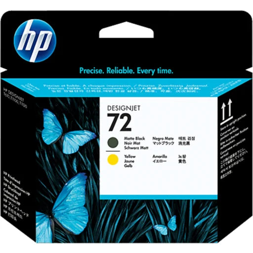 CABEZAL HP DE IMPRESION DESIGNJET 72 NEGRO MATTE Y AMARILLO