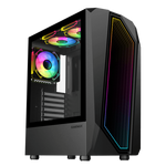 Gabinete Gamer TIME BANDIT/2 FAN TOP RGB 1 FAN REAR/SIN FUENTE GAMEMAX (os) - Foto 3
