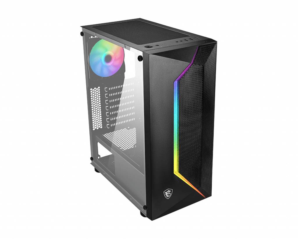 Gabinete Gamer MAG VAMPIRIC 100R/1FAN FRGB/ATX/MATX/SIN FUENTE MSI (os)