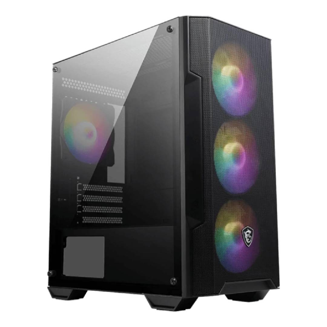 GABINETE GAMER MAG FORCE M100A/3FAN F 1 FAN TRASERO/SIN FUENTE MSI