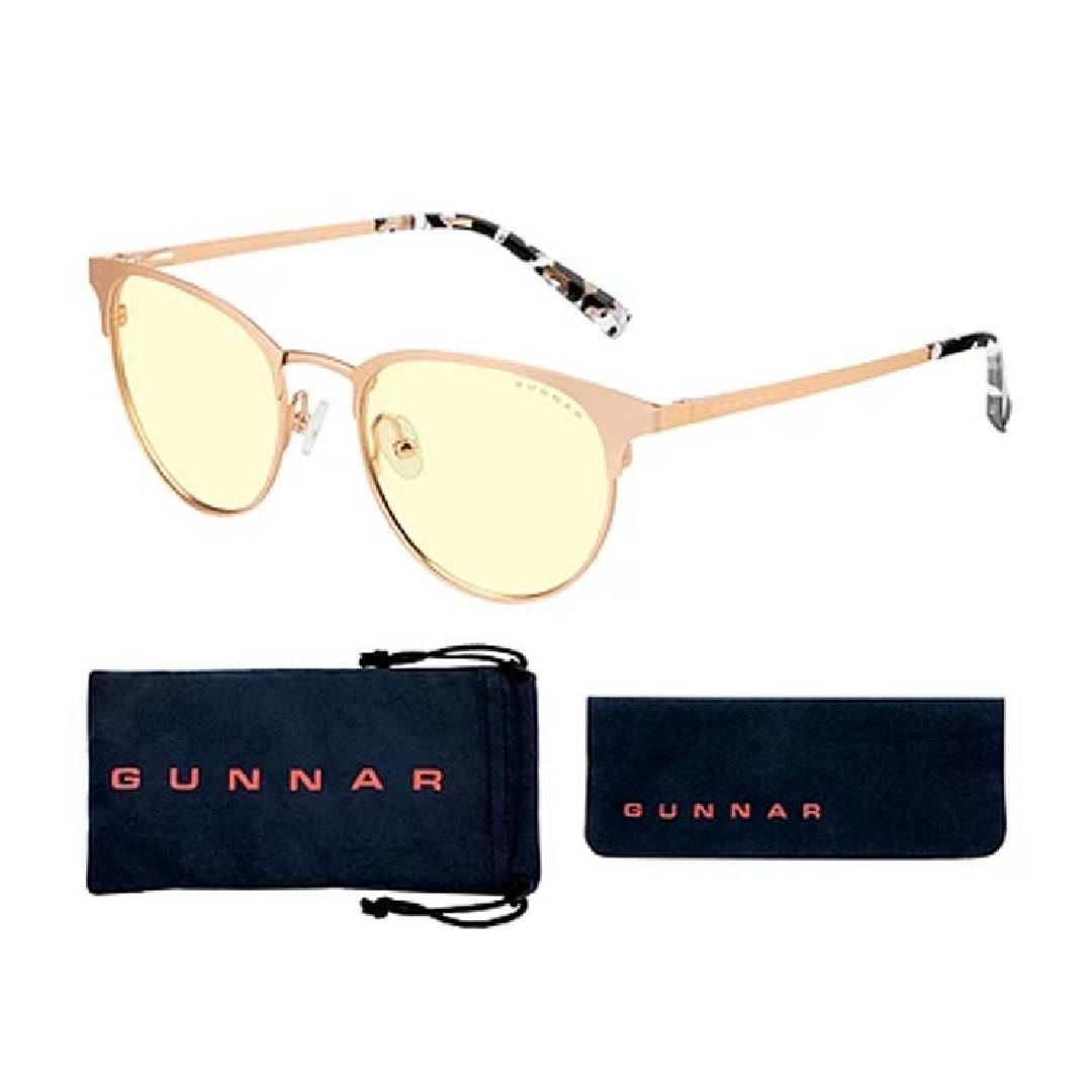 LENTES Gunnar Apex GOLD Marble Amber FOCUS
