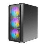 Gabinete Gamer Antec NX292 ARGB, Mid Tower, E-ATX, ATX, m-ATX, ITX, 4 Ventiladores, Negro (os) - Foto 4