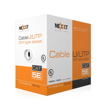 NEXXT Professional Bobina CAT5E UTP GRIS CABLE 25AWG CM 305M