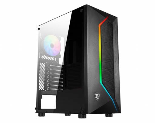 Gabinete Gamer MAG VAMPIRIC 100R/1FAN FRGB/ATX/MATX/SIN FUENTE MSI (os)