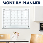 PIZARRA DE VIDRIO CALENDARIO MENSUAL MAGNÉTICO 90 ALTO X 120 ANCHO CMS / CALENDARIO DE 1 MES / RESPALDO DE ACERO. / INCLUYE 1 MARCADOR Y 2 IMANES DE TABLERO DE VIDRIO DE ALTA POTENCIA. / GARANTÍA: 15 AÑOS. (CCO) - Foto 8