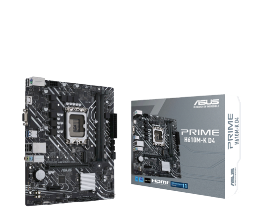 MB S/1700 H610M-K-D4 MATX/VGA/USB3.0/PCIE ASUS (OP)
