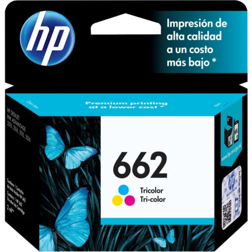 CARTRIDGE HP 662 COLOR 100 PÁGINAS