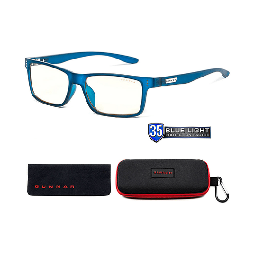 🟡 LENTES GUNNAR CRUZ NAVY CLEAR | BUNDLE | FILTRO LUZ AZUL | PROTECCIÓN DIARIA (ca)