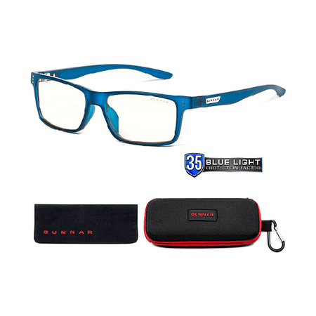 🟡 LENTES GUNNAR CRUZ NAVY CLEAR | BUNDLE | FILTRO LUZ AZUL | PROTECCIÓN DIARIA (ca)